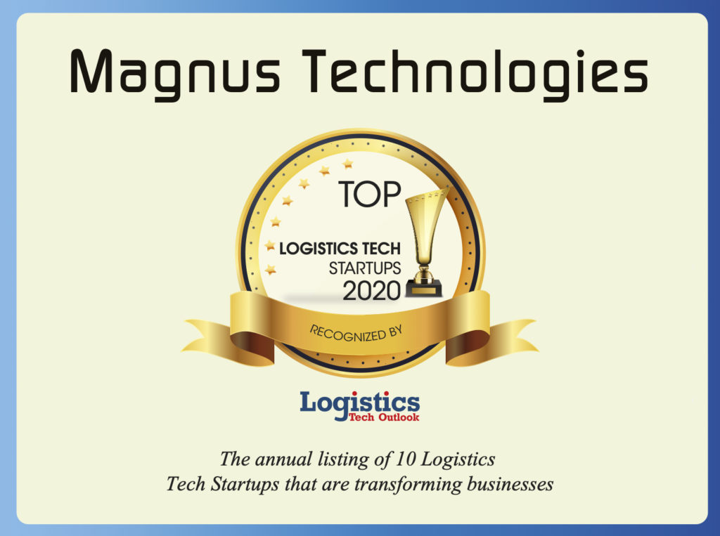 LTO Magnus Certificate - top logistics tech startup 2020